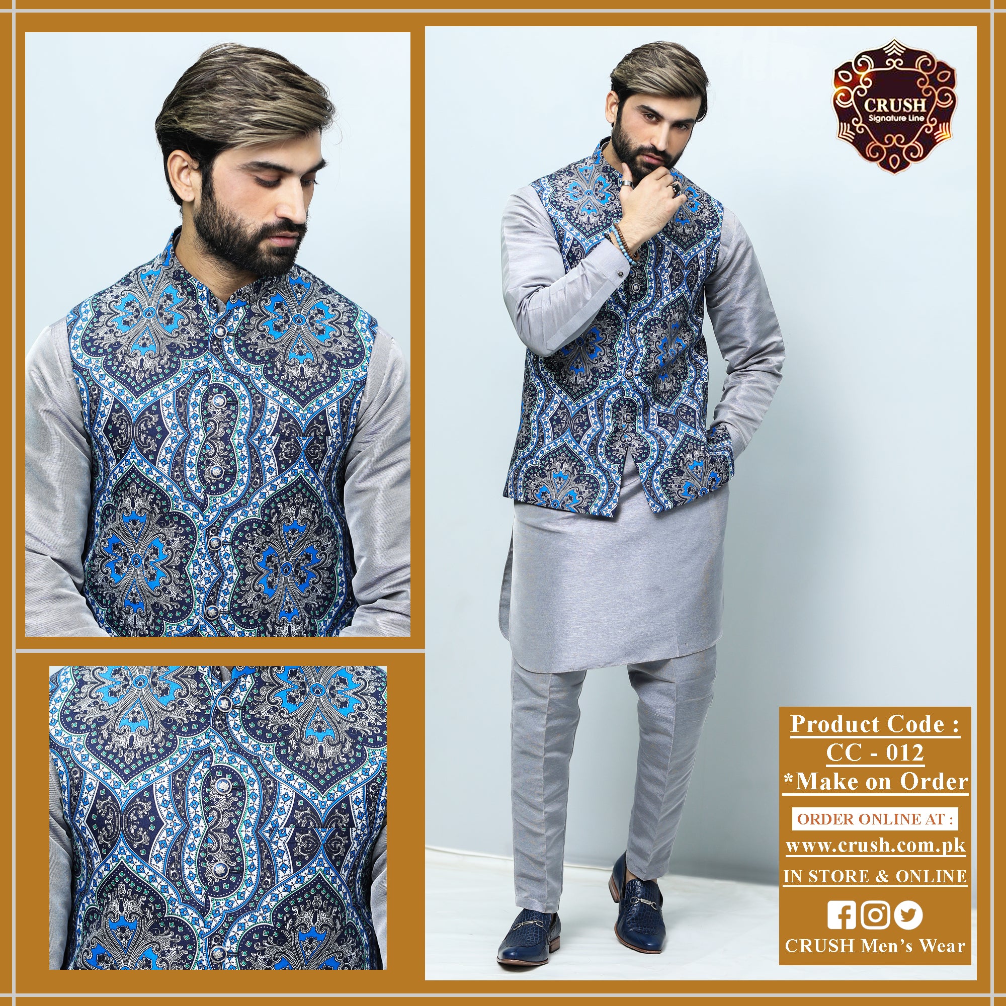 Printed Waistcoat For Men