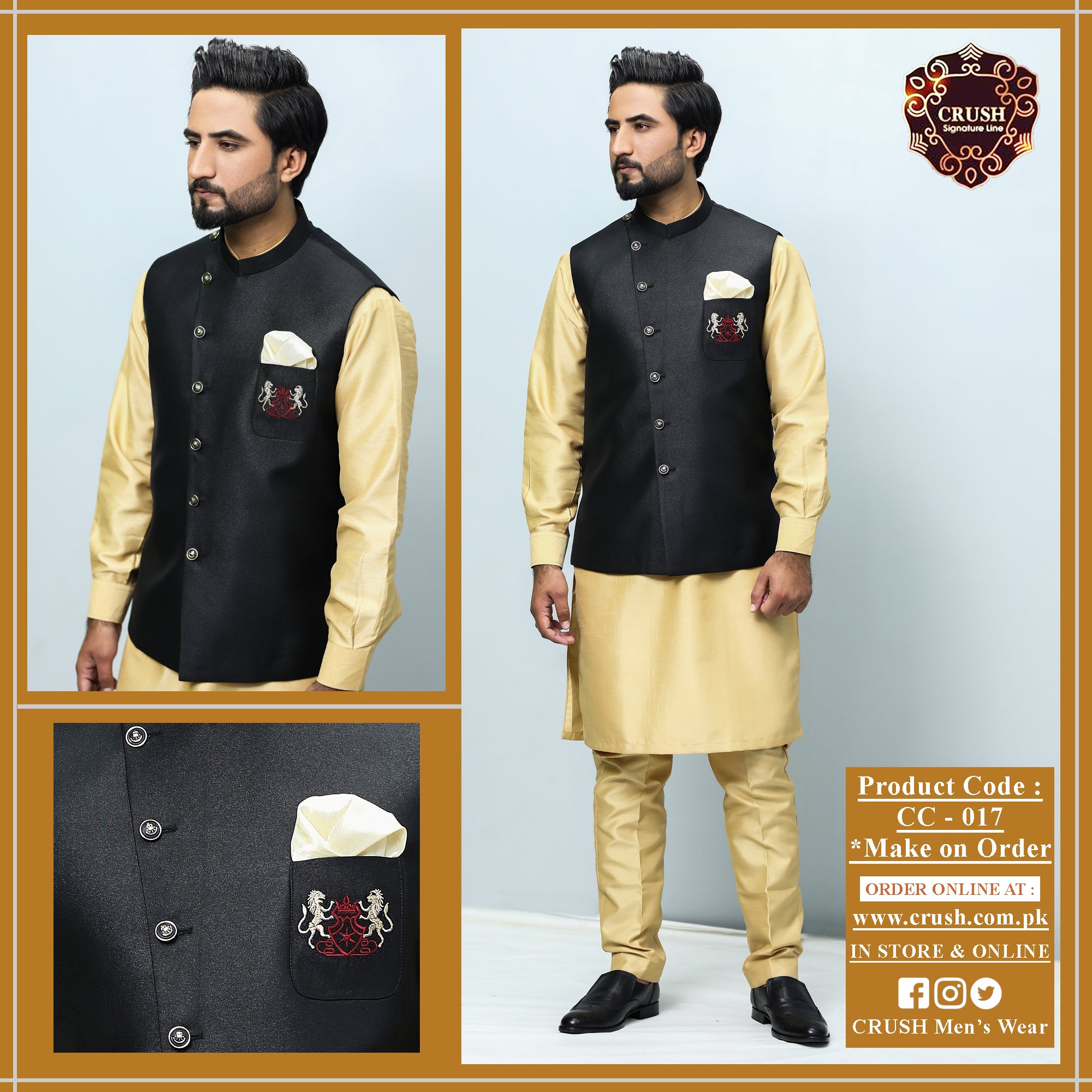 Embroidered Logo (Tilla) Waistcoat For Men