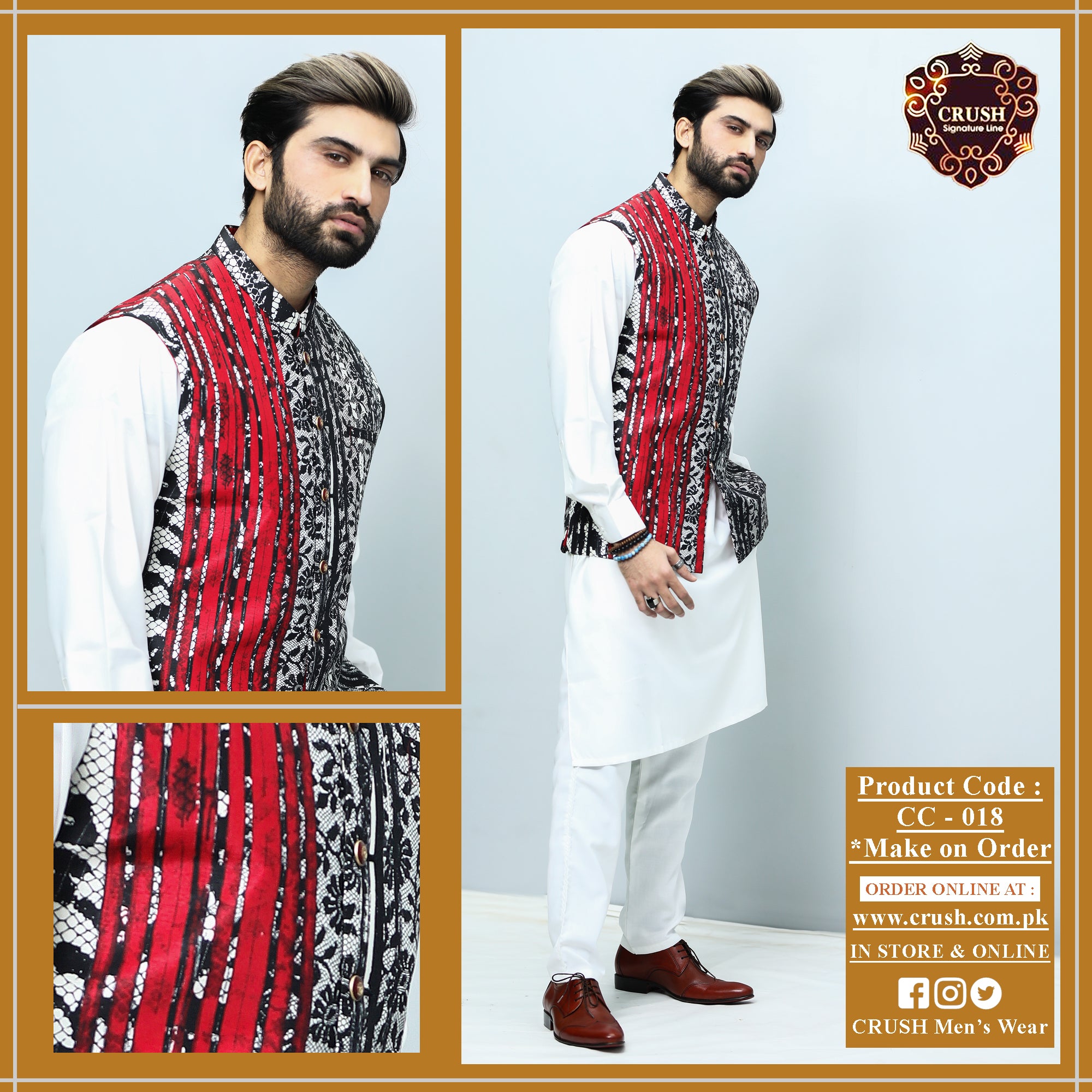 Printed Waistcoat For Men