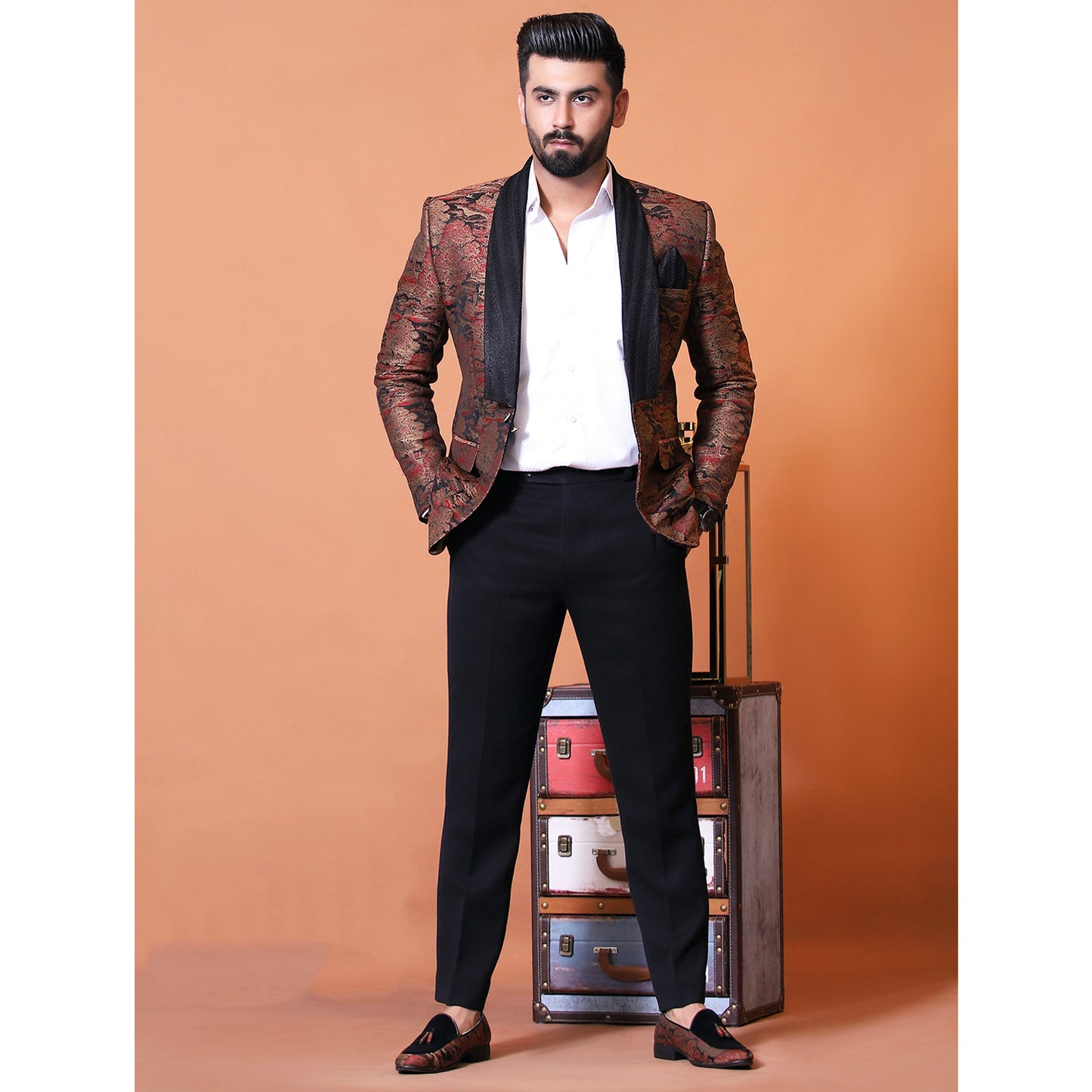 Pure Jamawar Bespoke Suit for Men