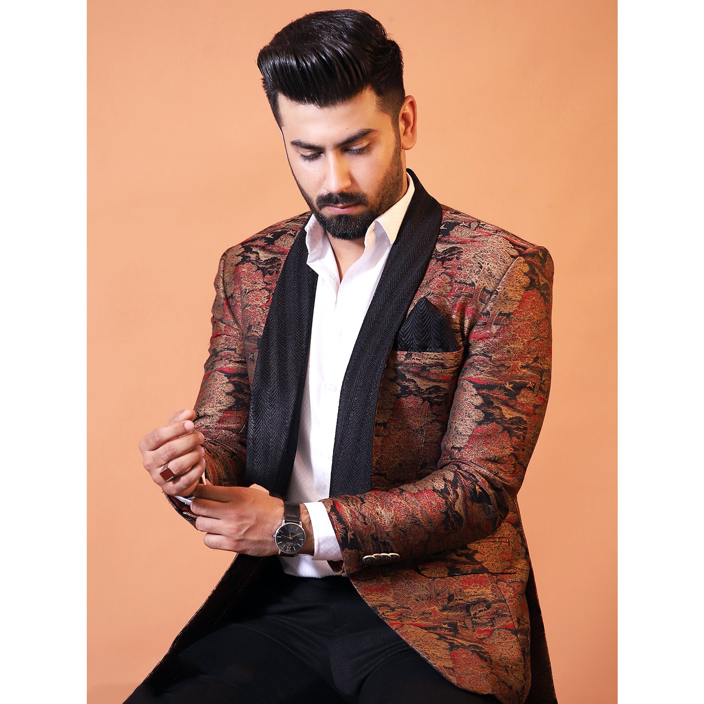 Pure Jamawar Bespoke Suit for Men