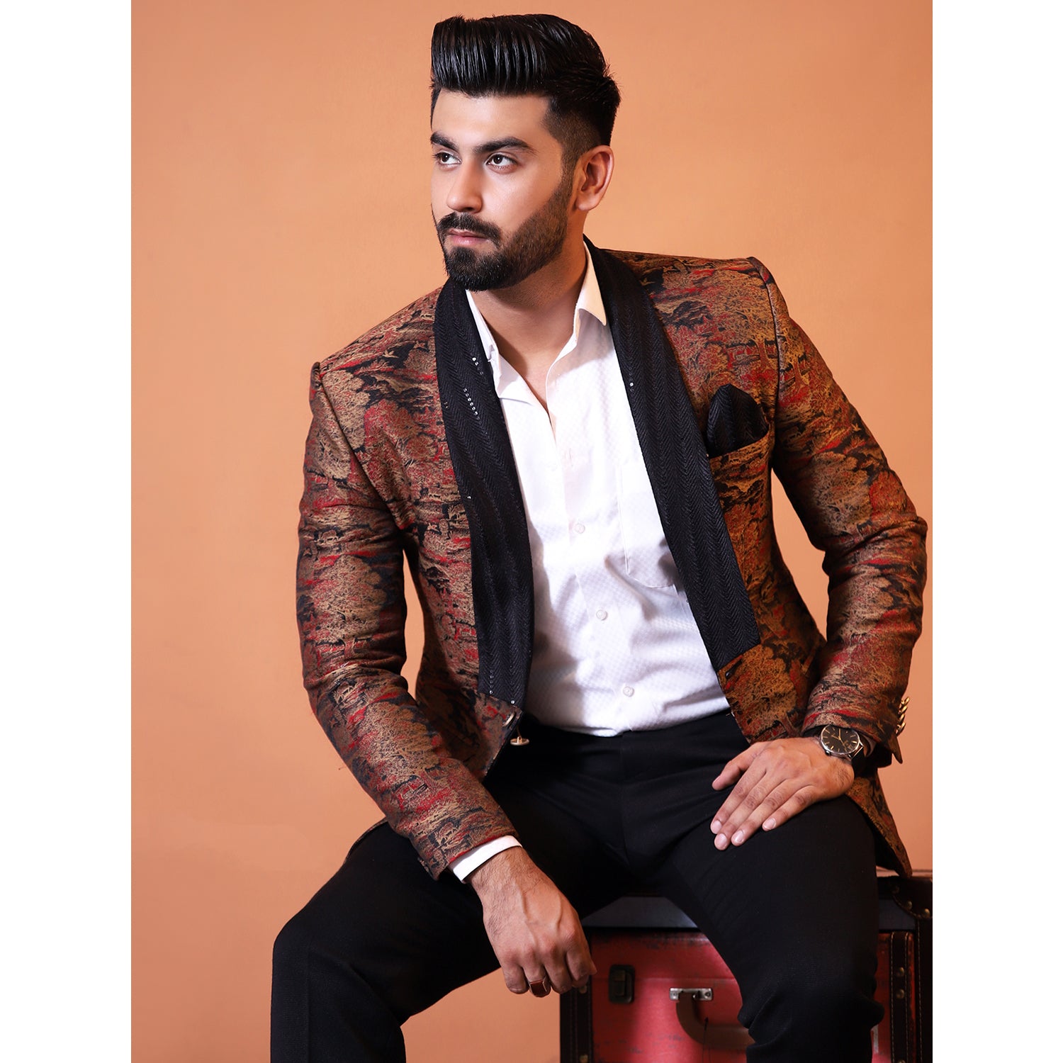 Pure Jamawar Bespoke Suit for Men