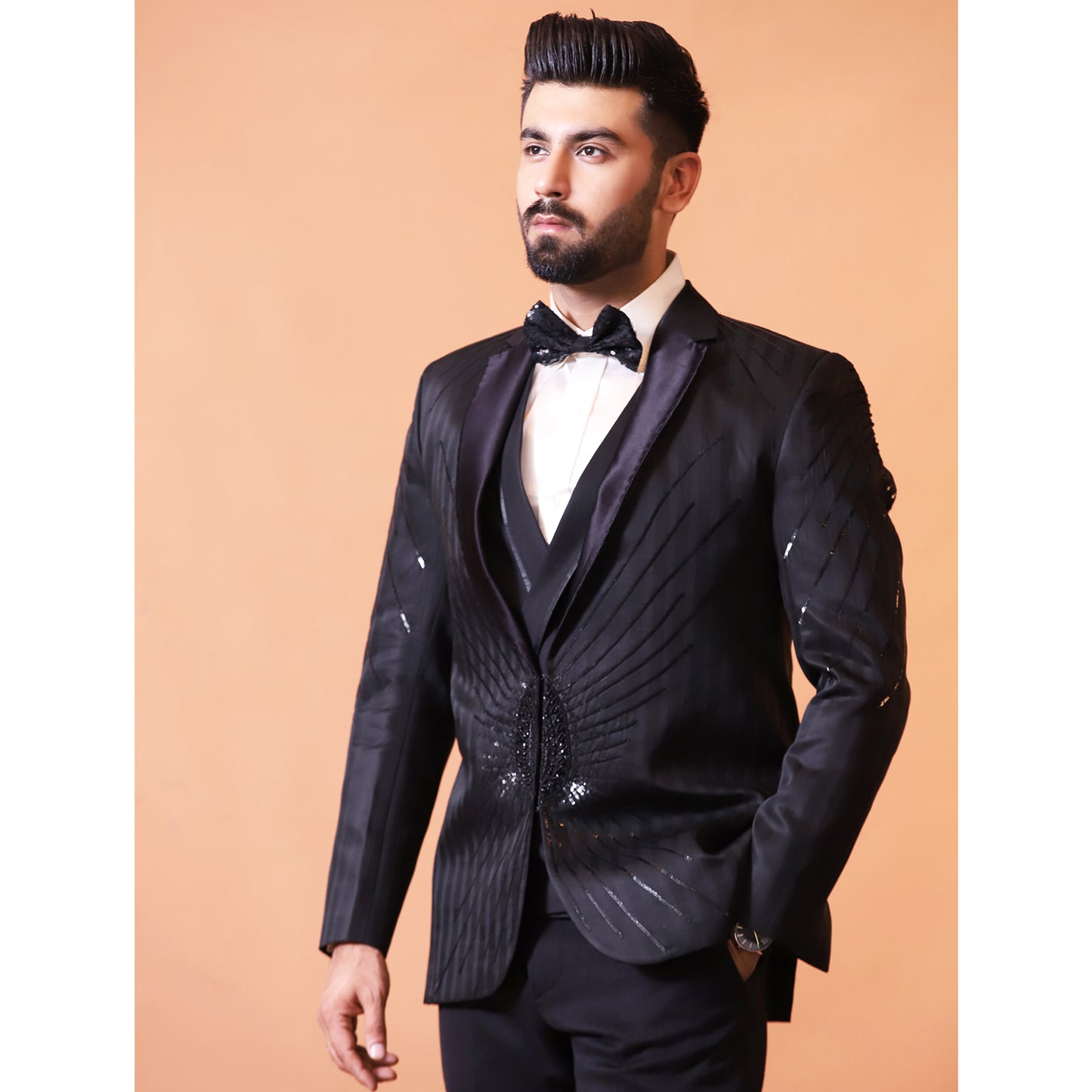 Handmade Sequence Bespoke Suit for Men