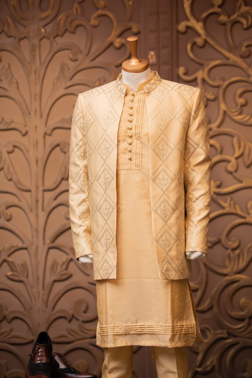 Embroidered Prince Coat for Men