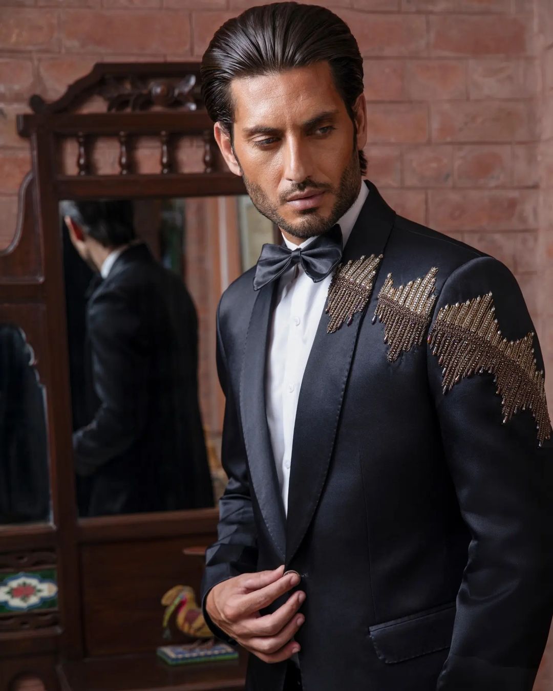 Men In Black Edition – 2pc Bespoke Tuxedo Suit