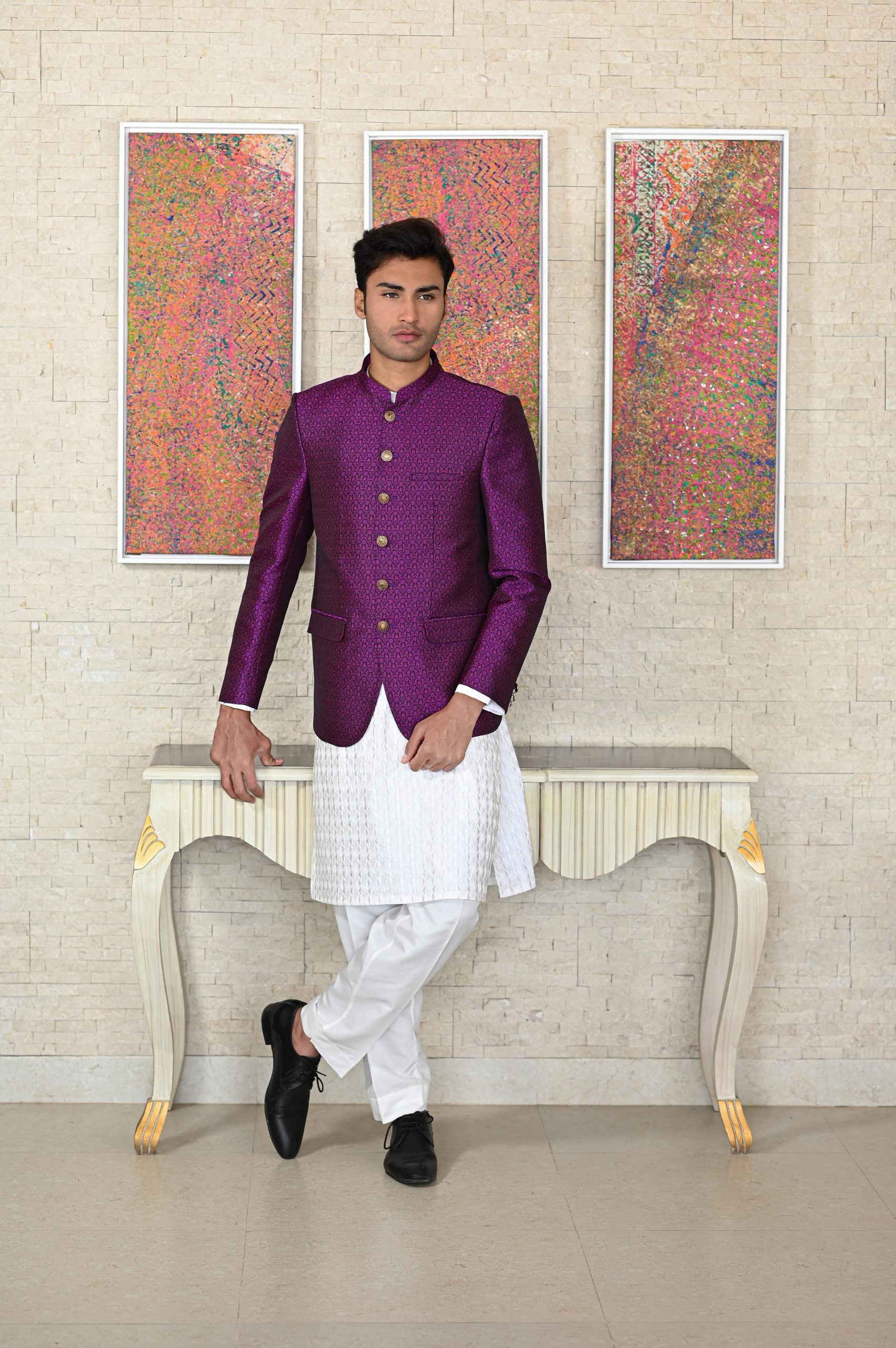Jamawar Prince Coat for Men