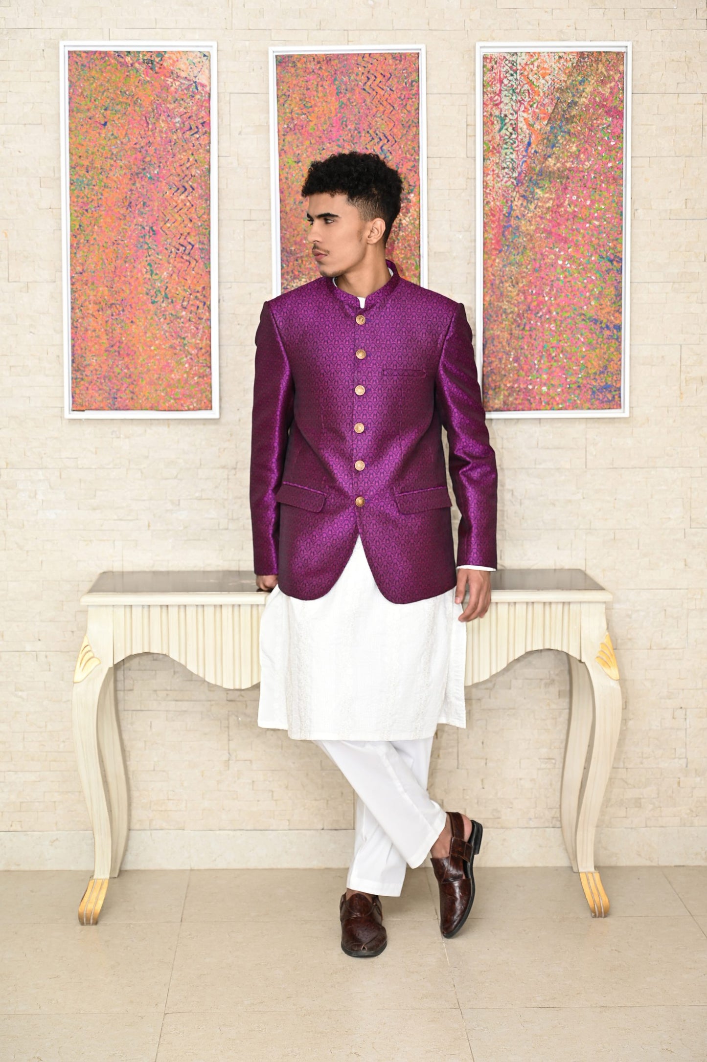 Jamawar Prince Coat for Men