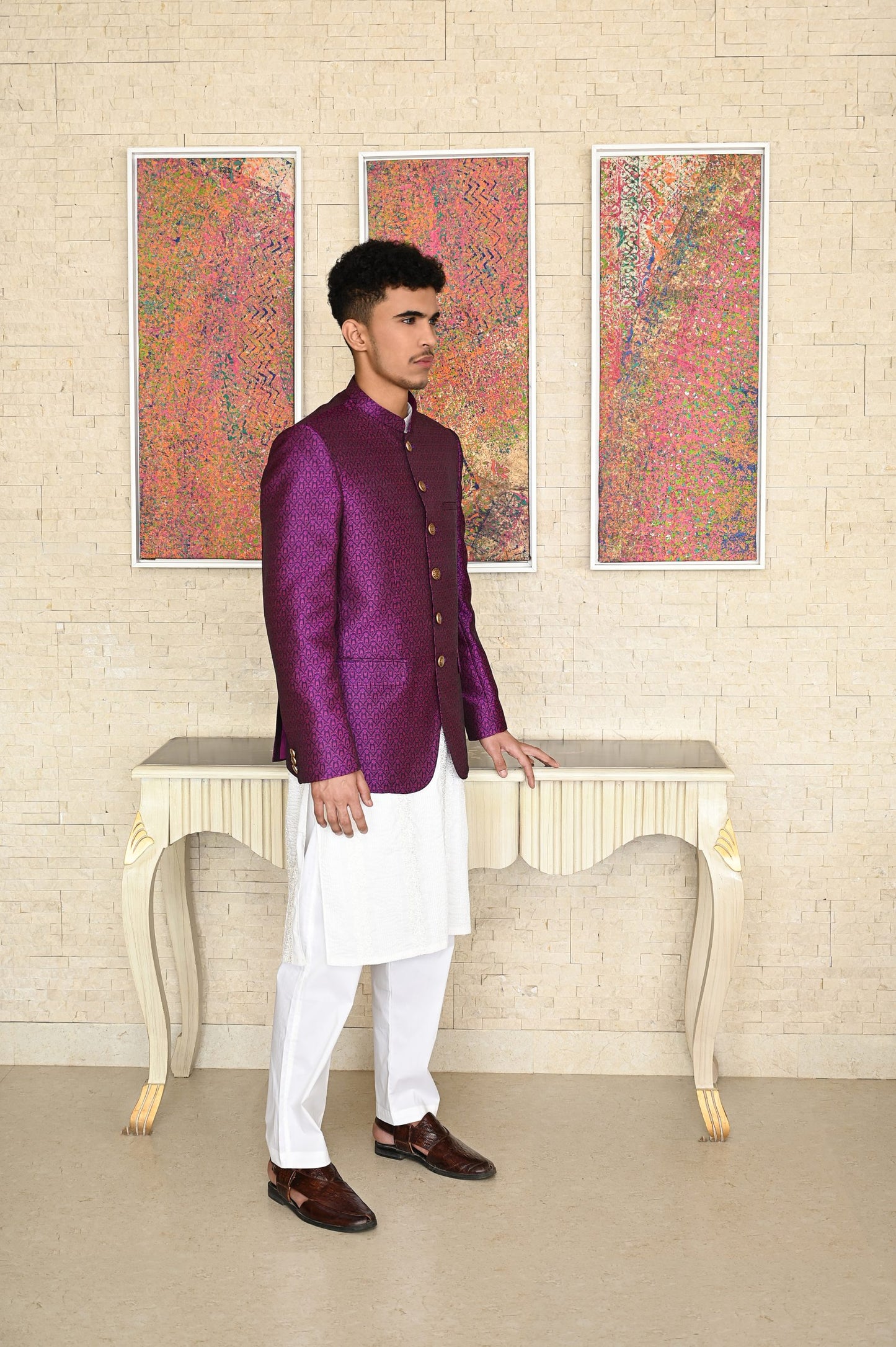 Jamawar Prince Coat for Men