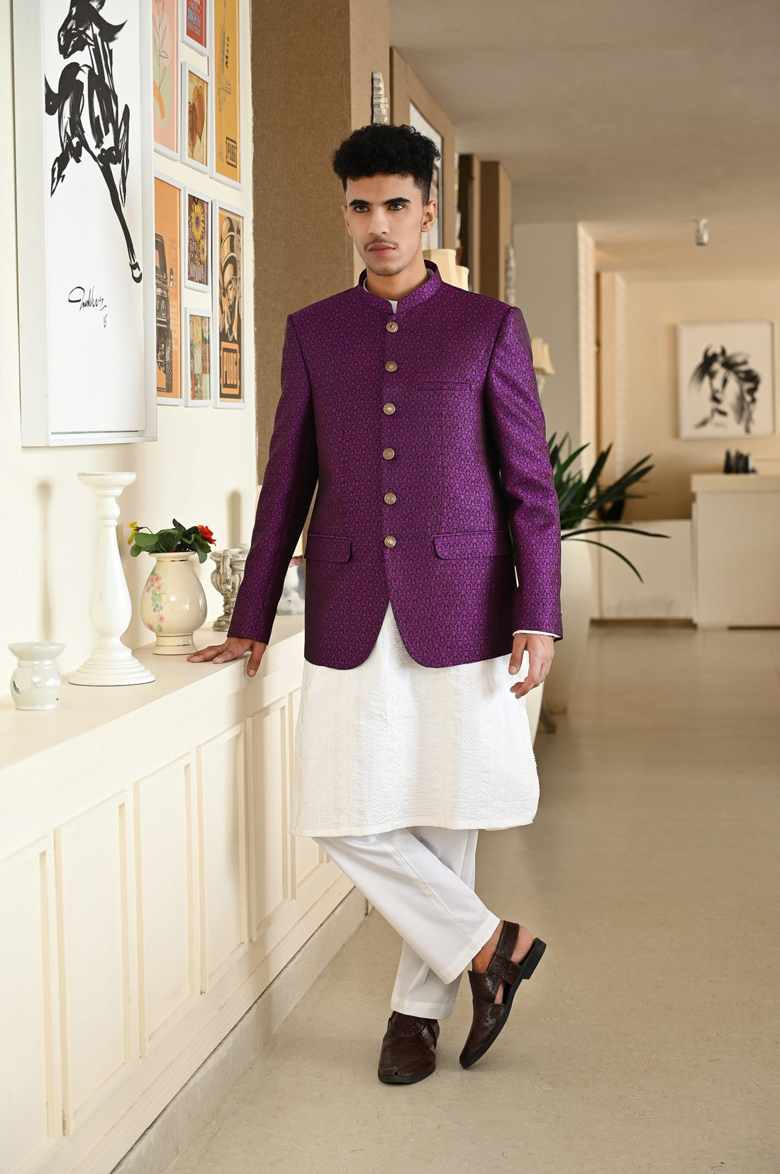 Jamawar Prince Coat for Men