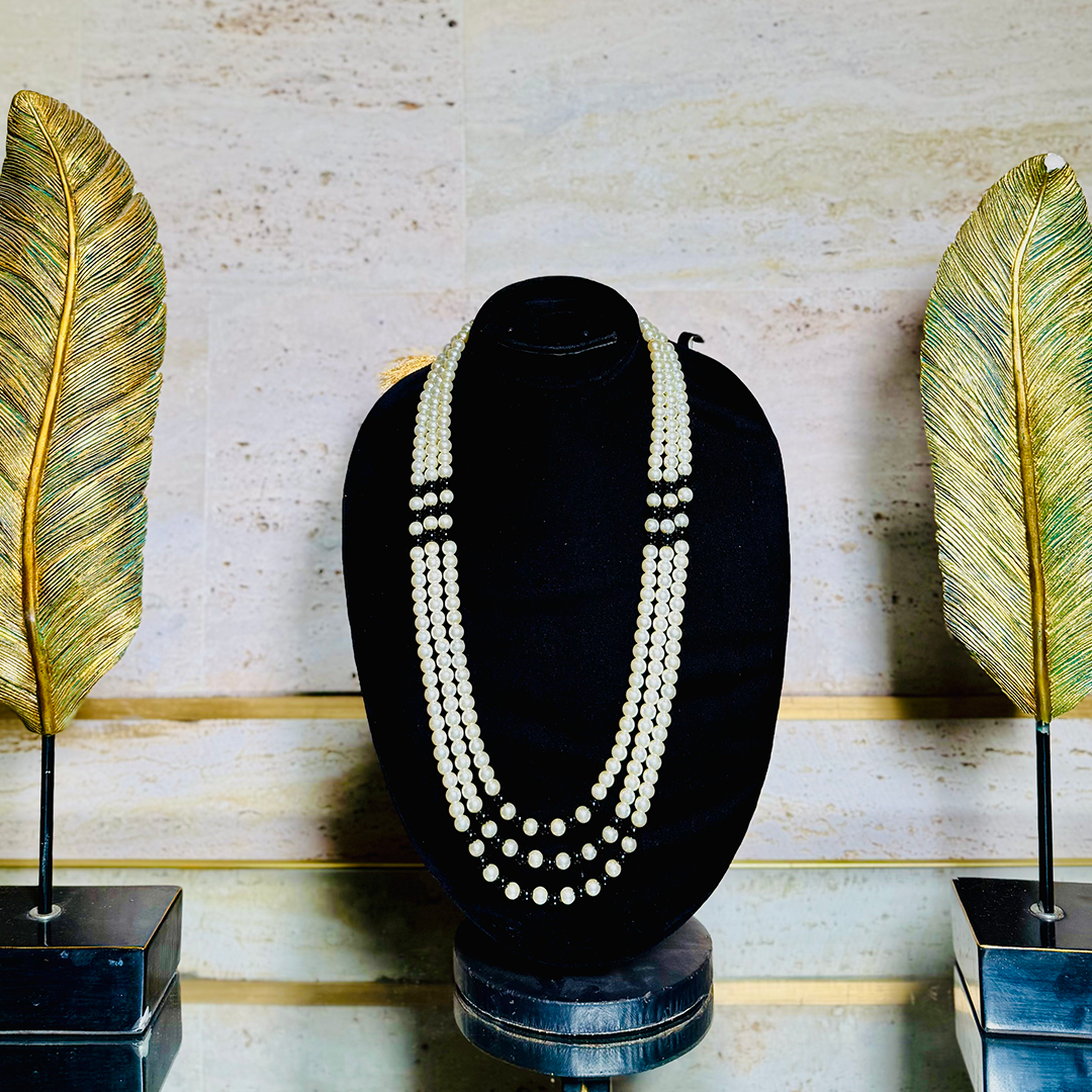 Black Pearls  Mala For  Groom