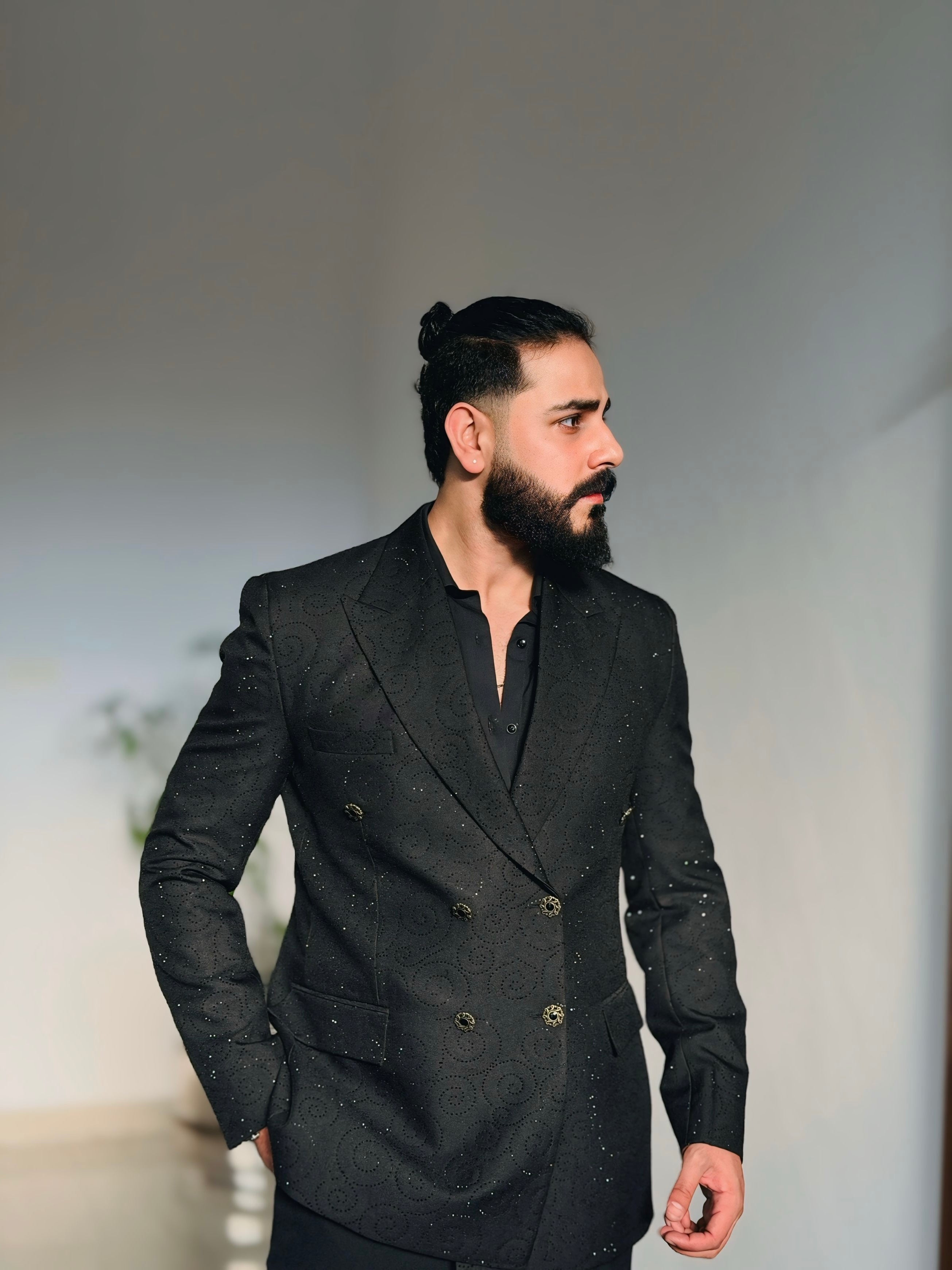 Men In Black Edition – 2pc Bespoke Tuxedo Suit 03