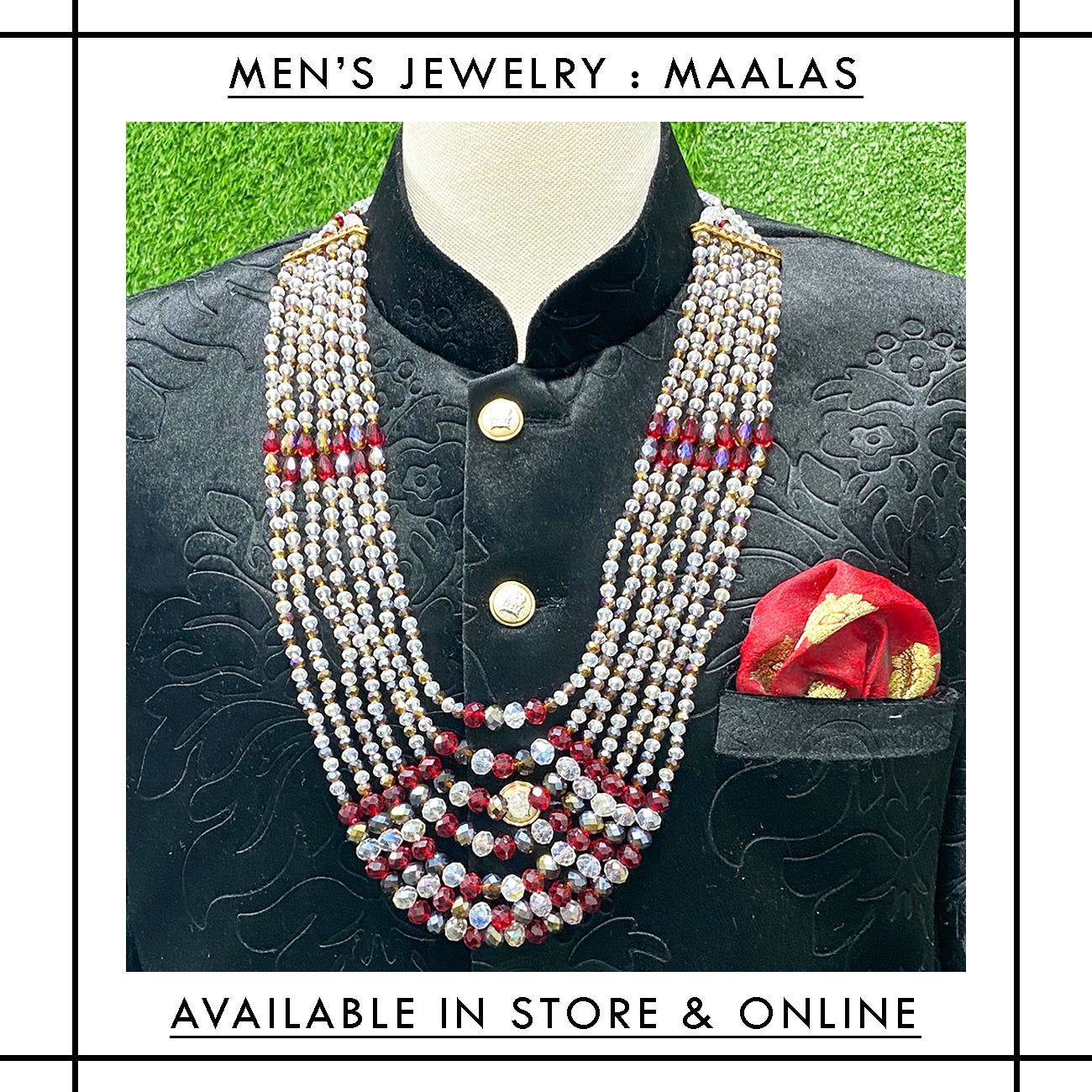 M - 003 Five Step Designer Maala For Men