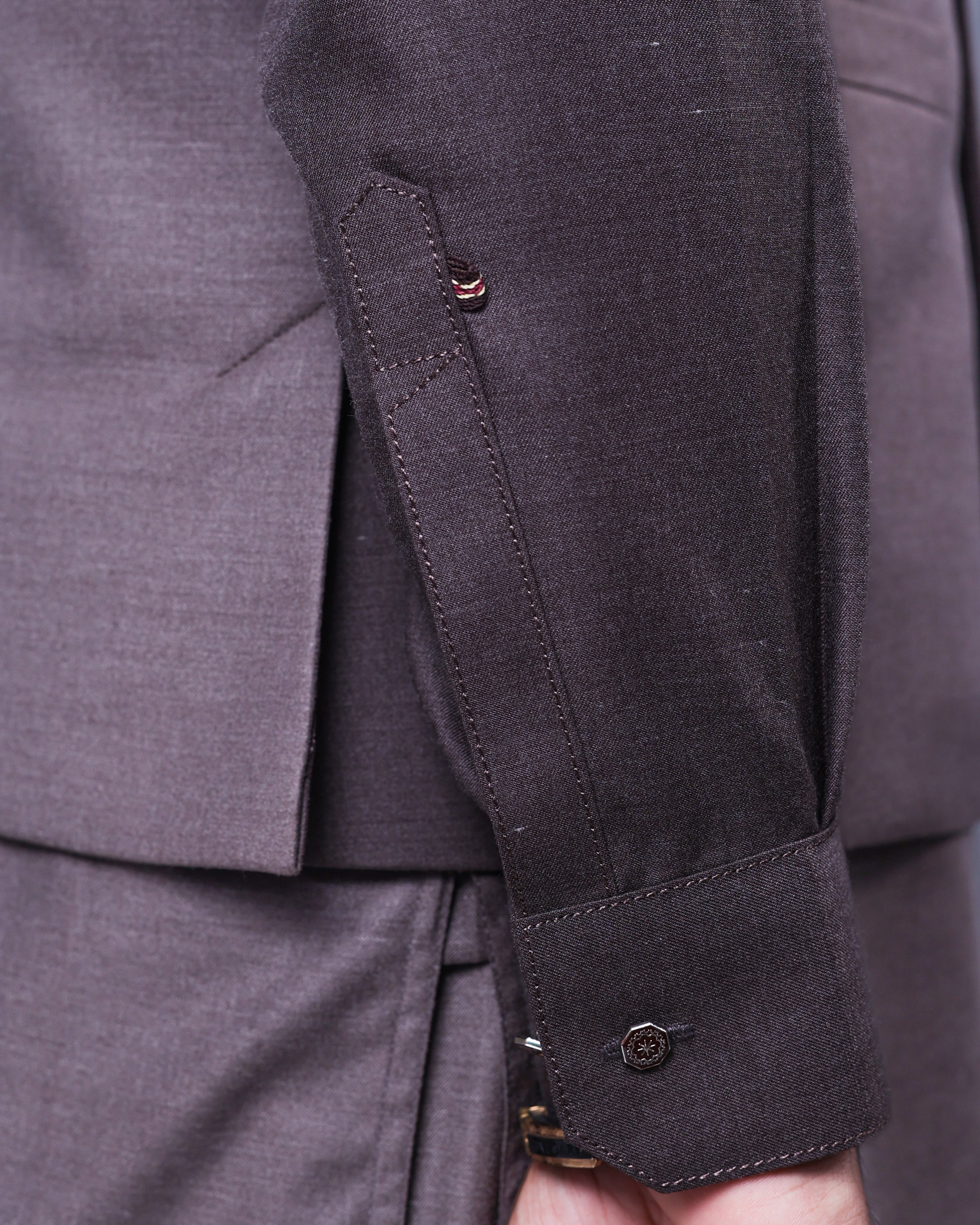 Men’s Matching Shalwar Kameez with Waistcoat – Crush Menswear  Dark Brown