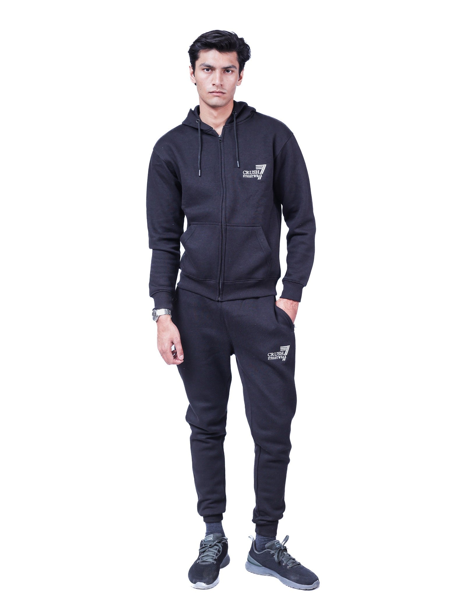 Crush Street Wear TrackSuit Black