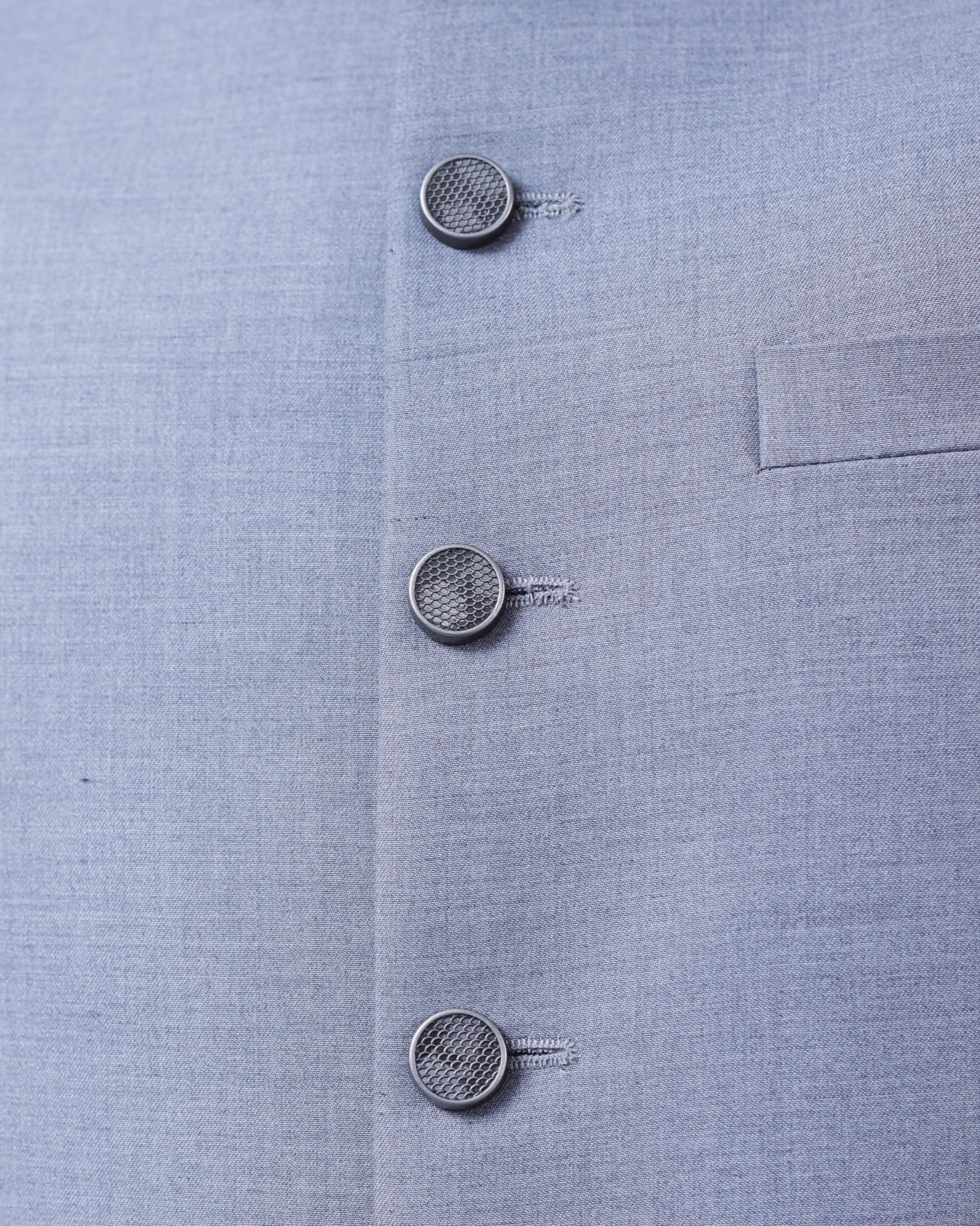 Men’s Matching Shalwar Kameez with Waistcoat – Crush Menswear Blue