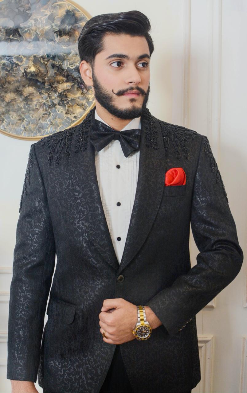 Men In Black Edition – 2pc Bespoke Tuxedo Suit 01