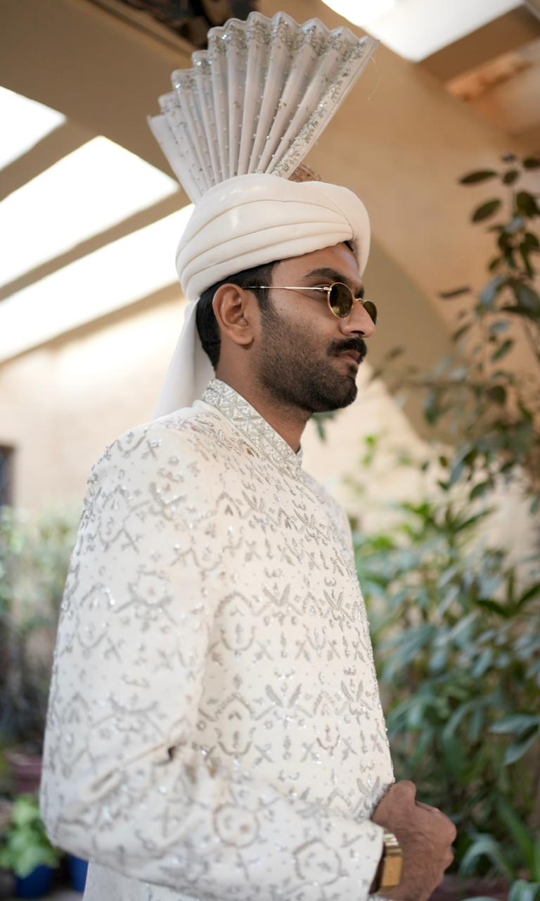 Embroidered Base Sherwani w/ Complete Handwork 01