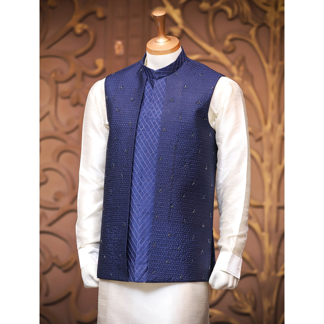 Embroidered Waistcoat w/ Handwork for Men