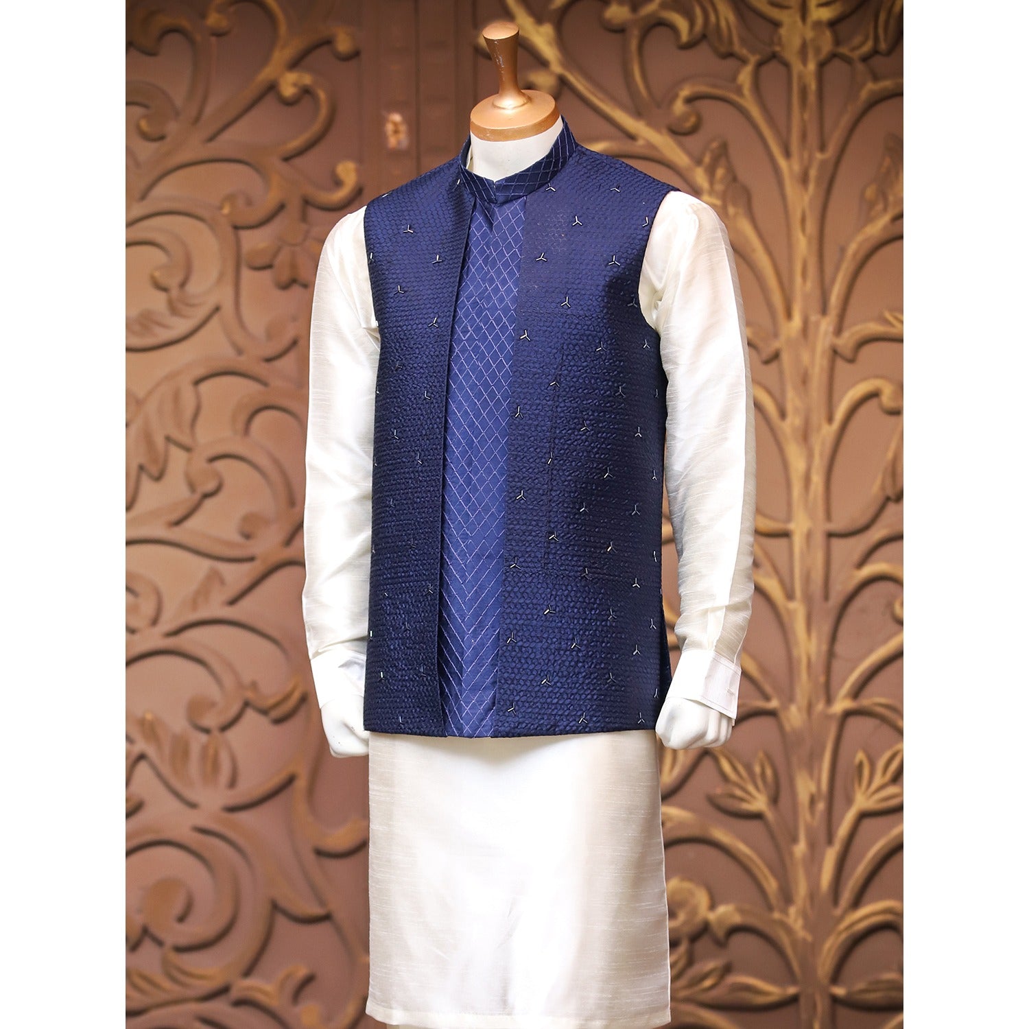 Embroidered Waistcoat w/ Handwork for Men