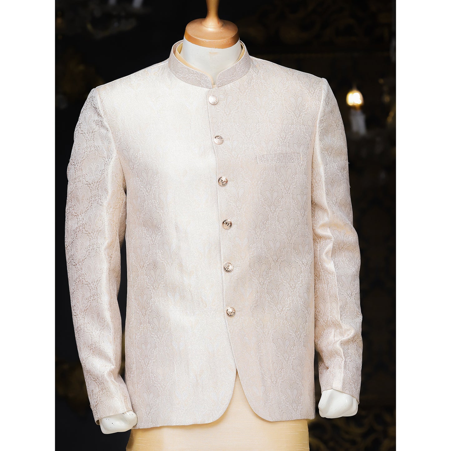 Pure Atlas Jamawar Prince Coat for Men