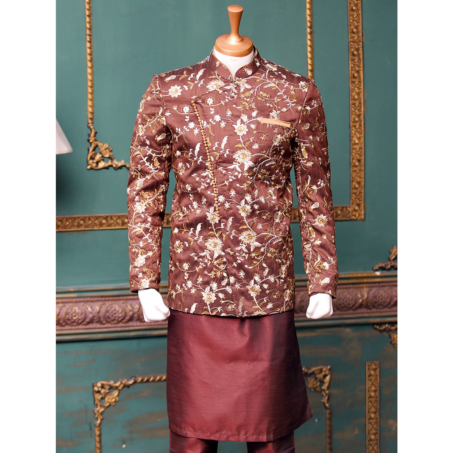 Embroidered Prince Coat for Men