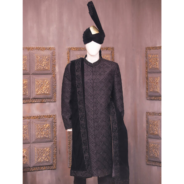 Embroidered Designer Sherwani for Groom