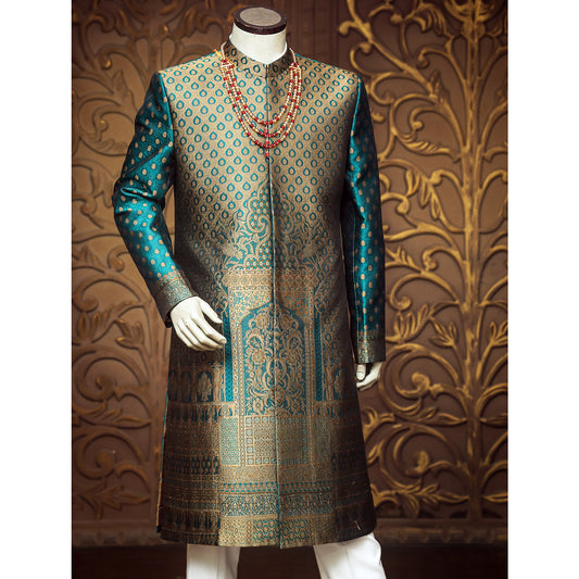 Mughal Theme Sherwani for Groom