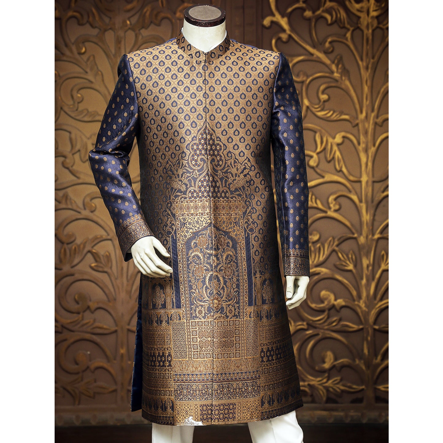 Mughal Theme Sherwani for Groom