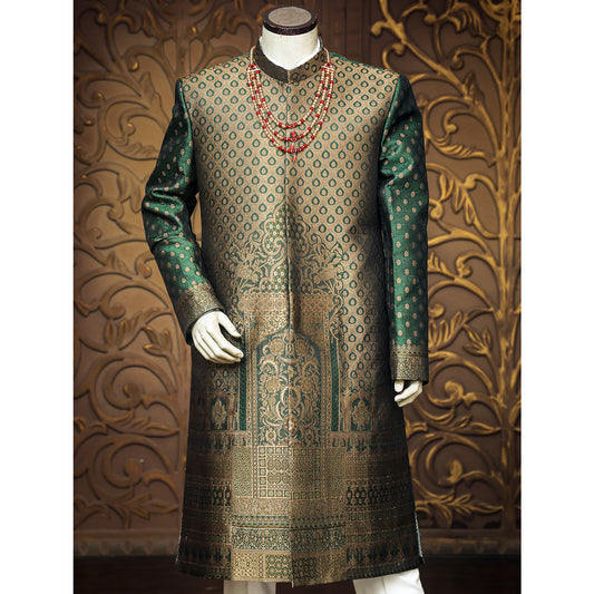 Mughal Theme Sherwani for Groom