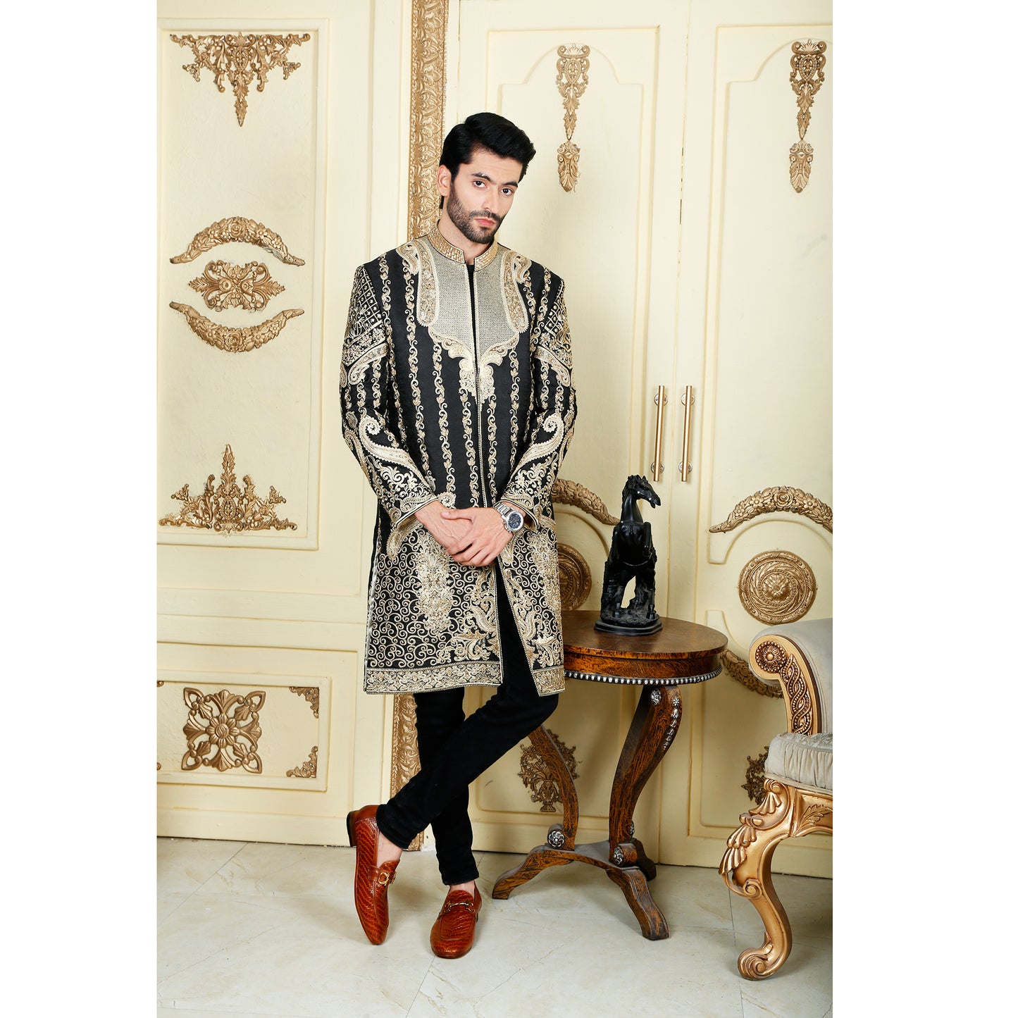 Detailed Hand-worked Sherwani