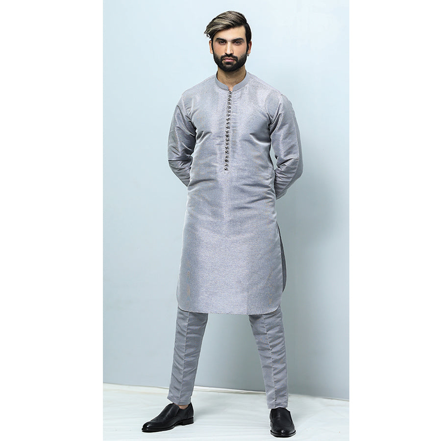 Loop Button Patti Design Kurta Trouser